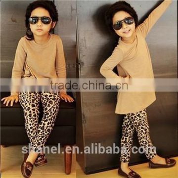 New arrival 2015 girls Leopard leggings casual leggings