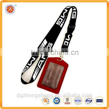 polyester material lanyards custom lanyards sublimation lanyards with ID card badge holder wholesale