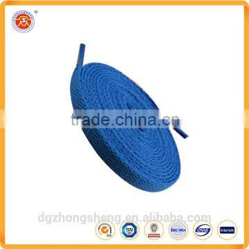 2016 Double Layer Cotton Material Pure Color Flat Shoelaces With Transparent Plastic Tips photo-3