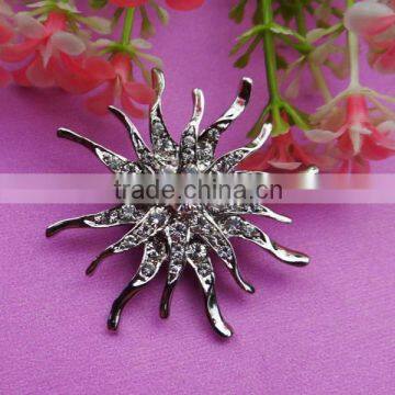 Hot sale bulk wedding large rhinestone brooch for dress