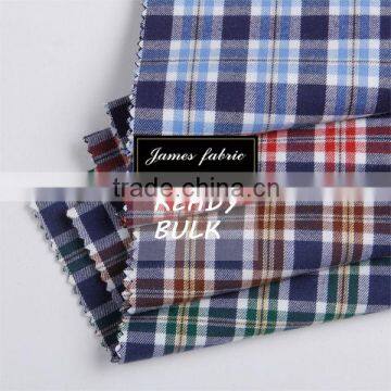 James one side brushed twill cotton gingham fabric