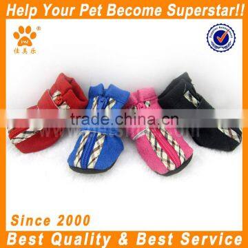 2014 JML New Suede Soft Sole Dog Boots Pet Products Fabric