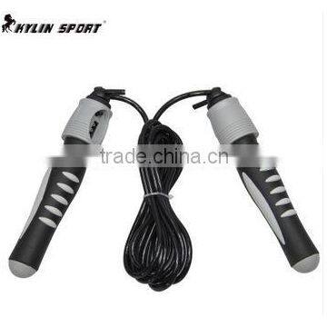 QJ-JM009 Hot sale Adjustable Speed Rope,Transparent Skipping Rope pvc