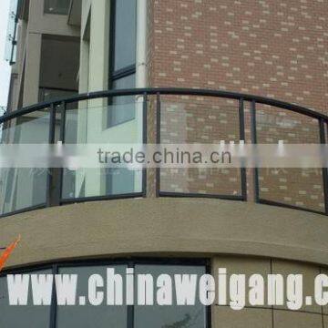 Electrostatic spray balcony railing