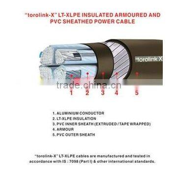 0.6/1kV cable Al/ XLPE /SWA / PVC power cable IEC60502,IEC60332,IEC60754