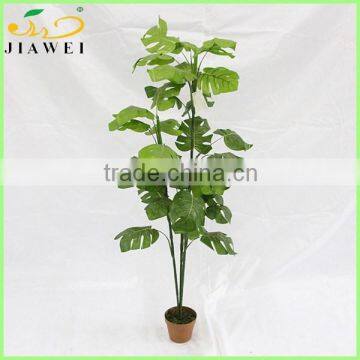 fake decorative artificial monstera palnt tree plastic trunk for sale