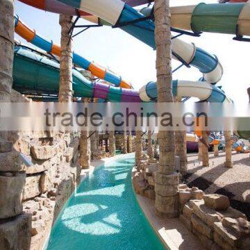 Customised lazy river water amusement park slides equipment China facory