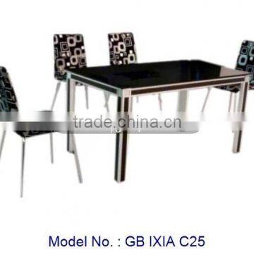 Dining Furniture, Dining Set, Metal Furniture, Glass top Table