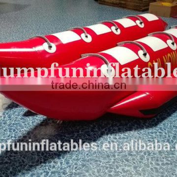 8 people Banana Boats/good quality Inflatable Water Banana/PVC banana boat for commercial rental