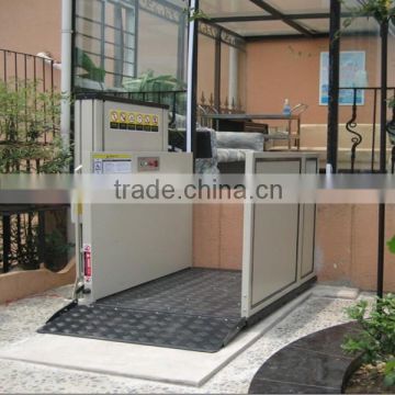 Hydraulic lifting platform elevator for disabled