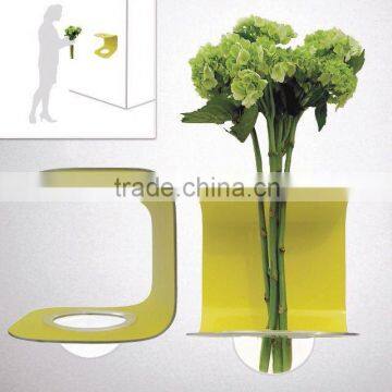 Yellow Acrylic Flower Vase