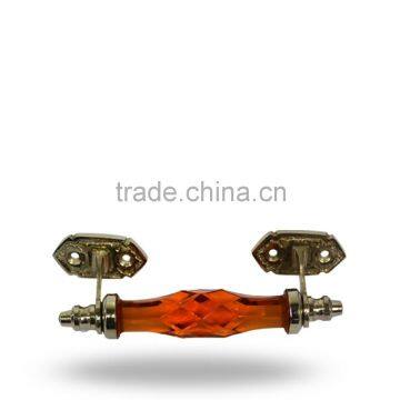 Glass Red Brass Fitting Handle