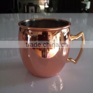 Hot products Stainless steel copper mug pure copper mug