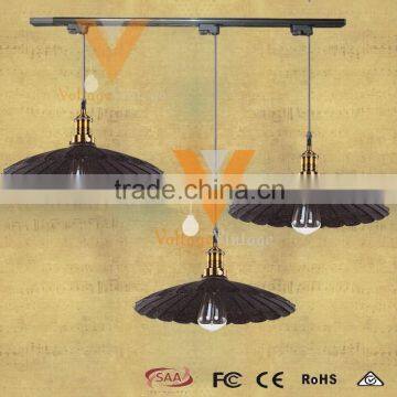 Factory Wrought Sterling 2016 New Vintage Pendant Lamp Rusted Brolly Track Light Rusted Filament Style Hanging Lamp