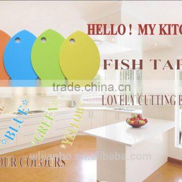 Fish Type Plastic PP Small Cutting Chopping Board Blocks For Kitchenware