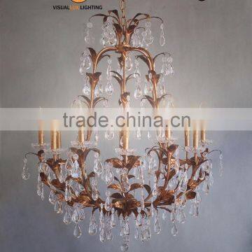 MC4049-12AG Leave Chandelier lighting Chandelier Parts Interior Decoration Ceiling Light