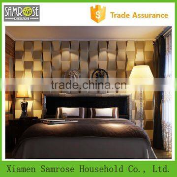 2015 china home decor wholesale faux leather polyurethane price 3d composite wall panel xiamen