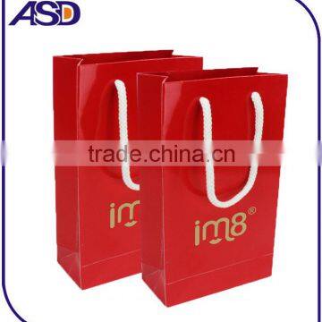 High quality paper Jewelry bags reusable shopping bag