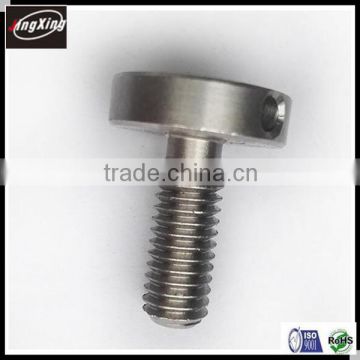 customized head with hole anti-loose screws china supplier