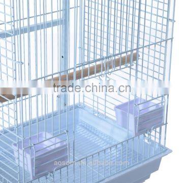 Pawhut 58" White Garden Decor Metal Bird Cage photo-5