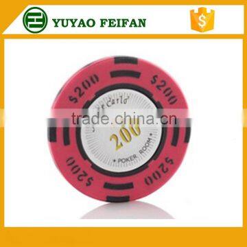 Professional clay poker chips with dollar sticker poker chips