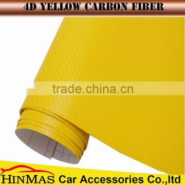 hinmas 1.52x30m air free bubbles carbon fiber 4d vinyl wraps high glossy