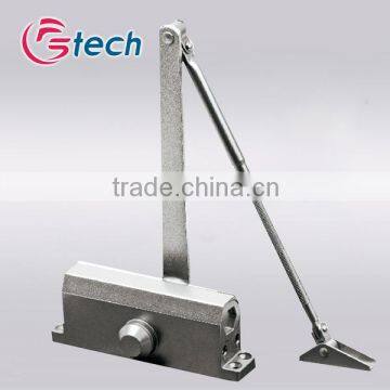 Heavy duty hydraulic door closer flush mounting type