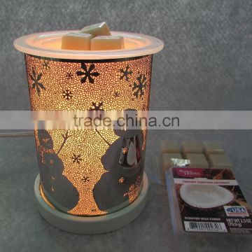 Metal Snowman Electrial Candle Burner