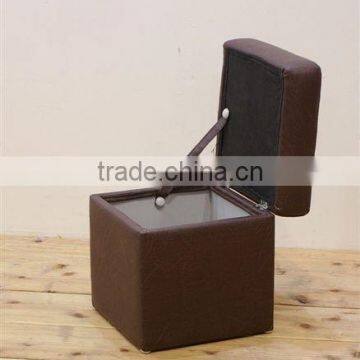 functional leather square chair