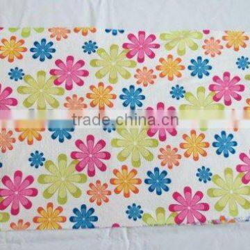 Full printed microfiber towels(flower design)