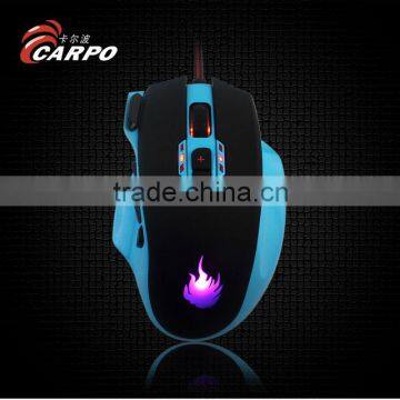 Carpo patent 6d/9d/18d custom optical gaming mouse,corded game mice for game fans