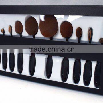 10pcs Black Cheapest Oval Foundation Cosmetic Brush