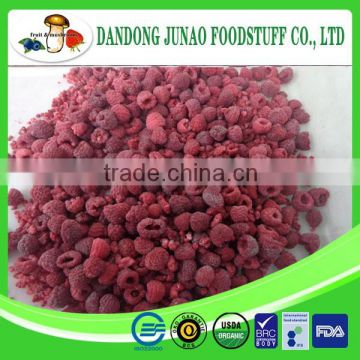 Ripe cleaned Grade B iqf frozen raspberry