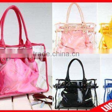 colorful fashion plastic handbags wholesale