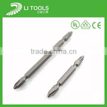 Slotted carbon steel screwdriver bits