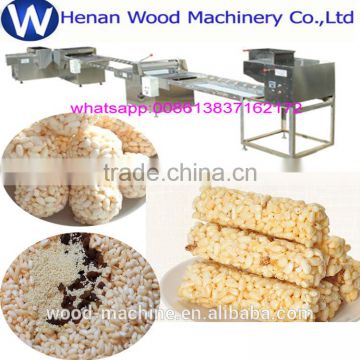 Best price puffed cereal bar forming and cutting machine/rice candy production line008613837162178