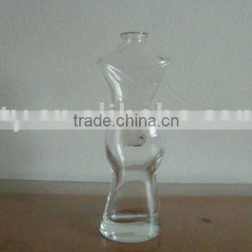 woman shaped 100ml perfume glass bottle with sprayer