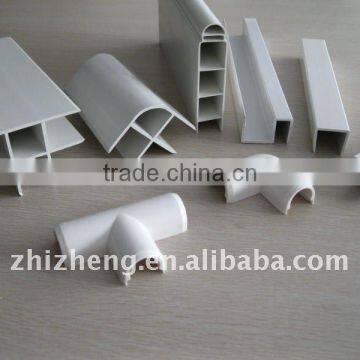 Fomed and Upvc Co-extrusion Profile With Goffer Flower,pvc Profile ,pvc Extrusion,plastic Profile ,wooden Pvc Profile