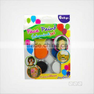 1PCS 6COLOR FACE PAINT,WITH WINDOW BOX