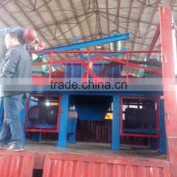 waste crushing machine for recycling carton box /tire /plastic bottle