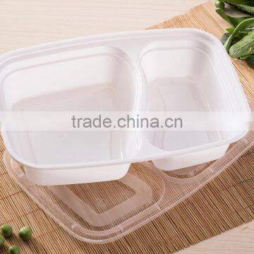 Yoyo Check Now Clear and Write Takeaway Food Container Wih 2 Compartment photo-2
