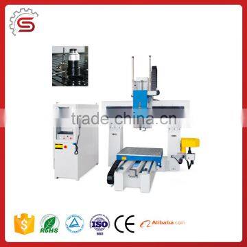 High quality woodworking carve machine 5AXIS cnc router STR1212A-ATC