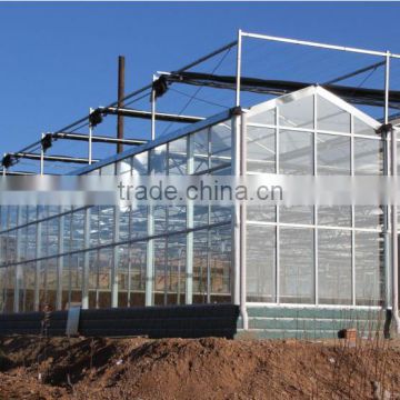 Agriculture farming low cost Multifunction high quality glass greenhouse for plant vegetables