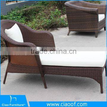 Outdoor Hotel Rattan Pool Lounger Bed photo-2