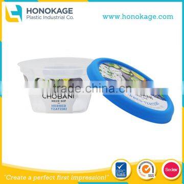 150g High Quality Plastic IMLJam Container with Customized Logo,Cheap Plastic Jars,Food Degree Stabdards Plastic Freezer Jars.