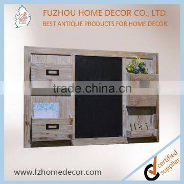 Practial Antique Photo Frame Wooden Shelf With Blackboard for Home Decoration photo-2