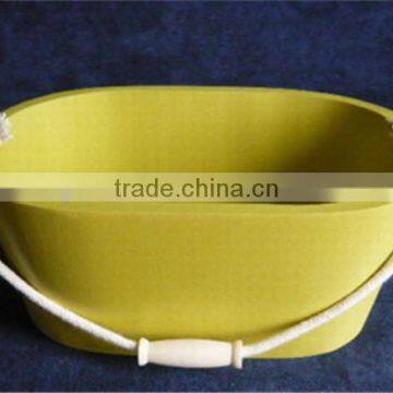 Hot Selling Different Types Wooden Garden Flower Pot With Rope photo-2