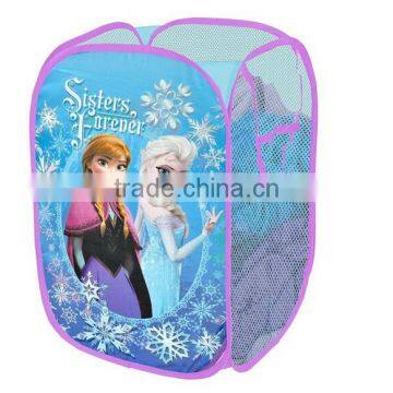 Lovely Cartoon Kids Pop Up Laundry Hamper Foldable Laundry Basket Cotton Laundry Bag Custom Design photo-2