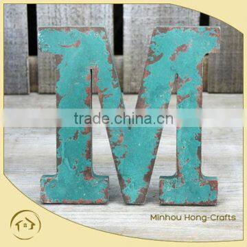 small rustic metal wall letters for crafts