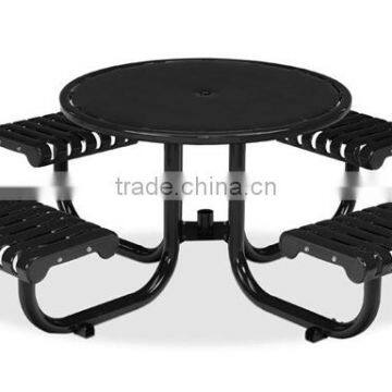 Round Dining Table Benches,Iron Outdoor Furniture photo-3